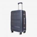 4-Rollen Trolley ENZO NORI PARIS 67 Polycarbonate Aluminium Frame Blau