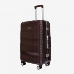 4-Rollen Trolley ENZO NORI PARIS 67 Polycarbonate Aluminium Frame Burgundy