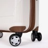 4 Wheeled Suitcase ENZO NORI LONDON 76 cm Polypropylene Beige