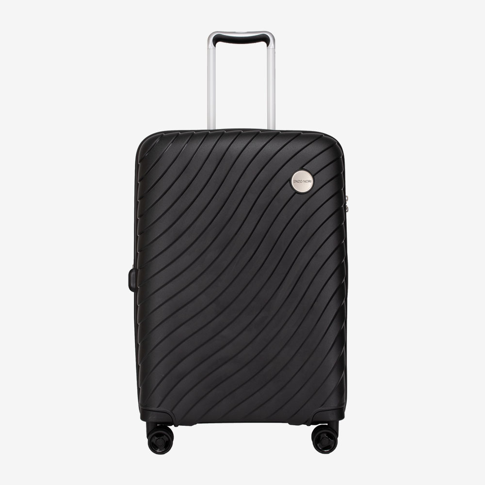 Ultraleichter Koffer ENZO NORI PORTO 68 cm Polypropylen Schwarz