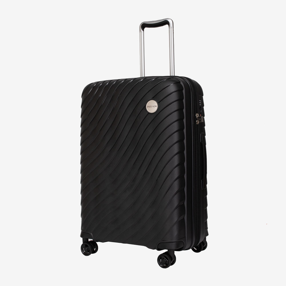 Ultraleichter Koffer ENZO NORI PORTO 68 cm Polypropylen Schwarz