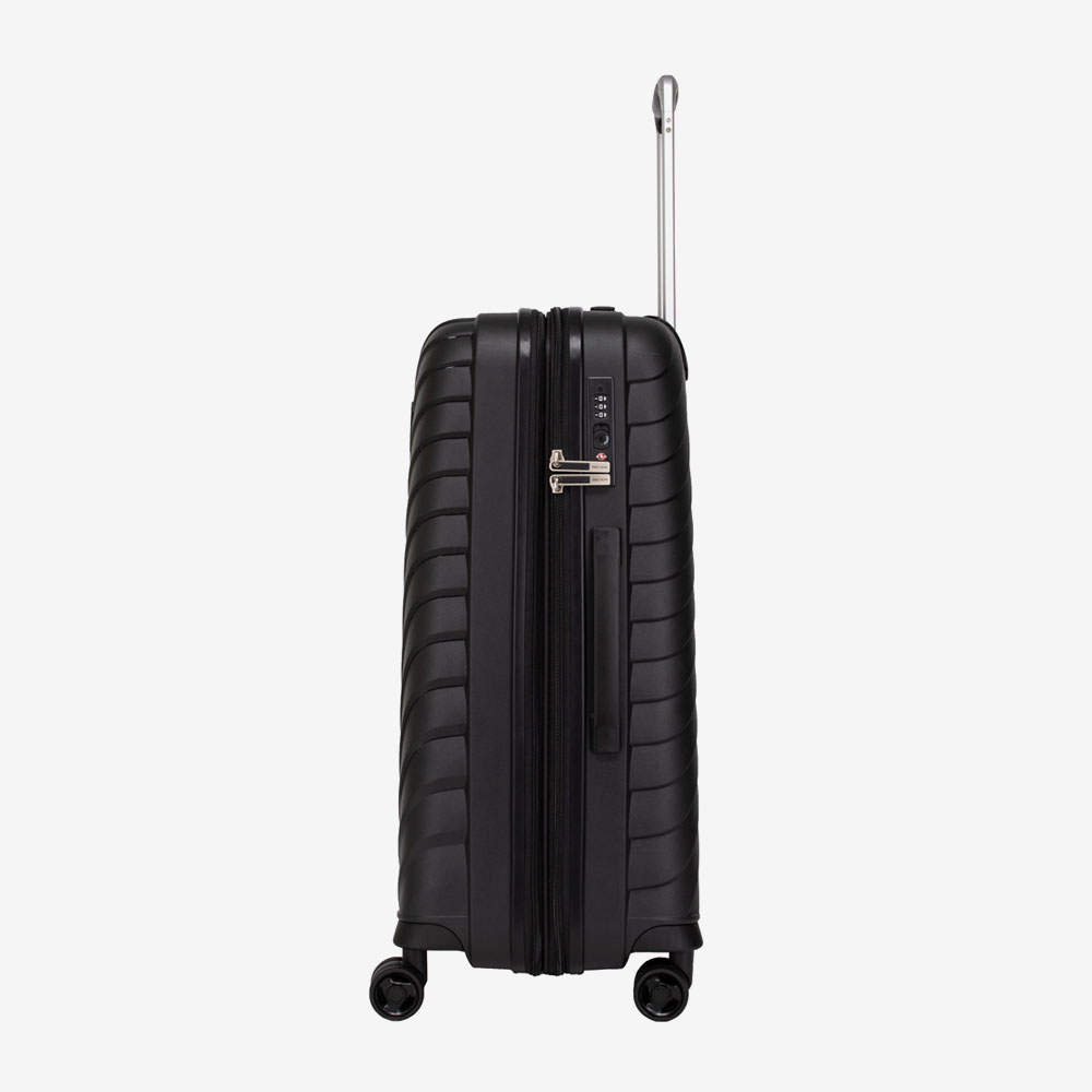 Ultraleichter Koffer ENZO NORI PORTO 68 cm Polypropylen Schwarz