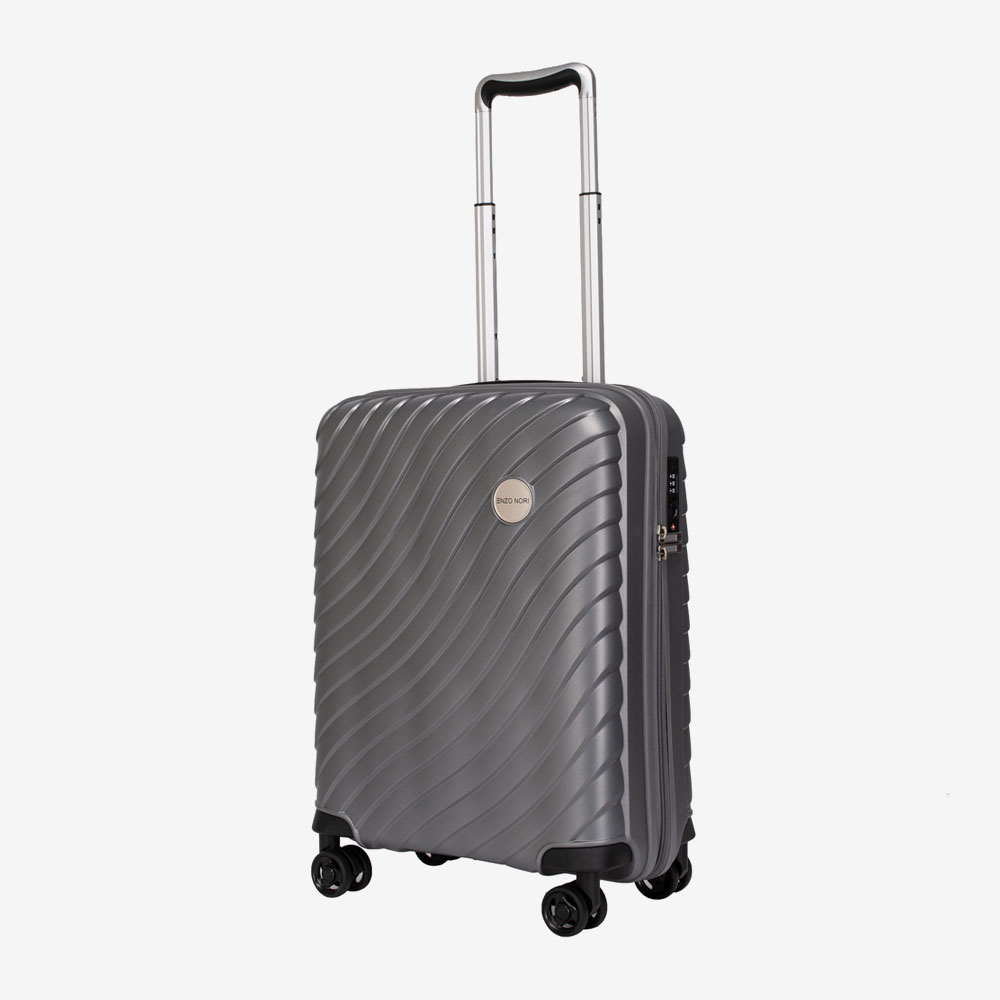 Handgepäckkoffer ENZO NORI PORTO 55 cm ultra leicht Polypropylen Grau