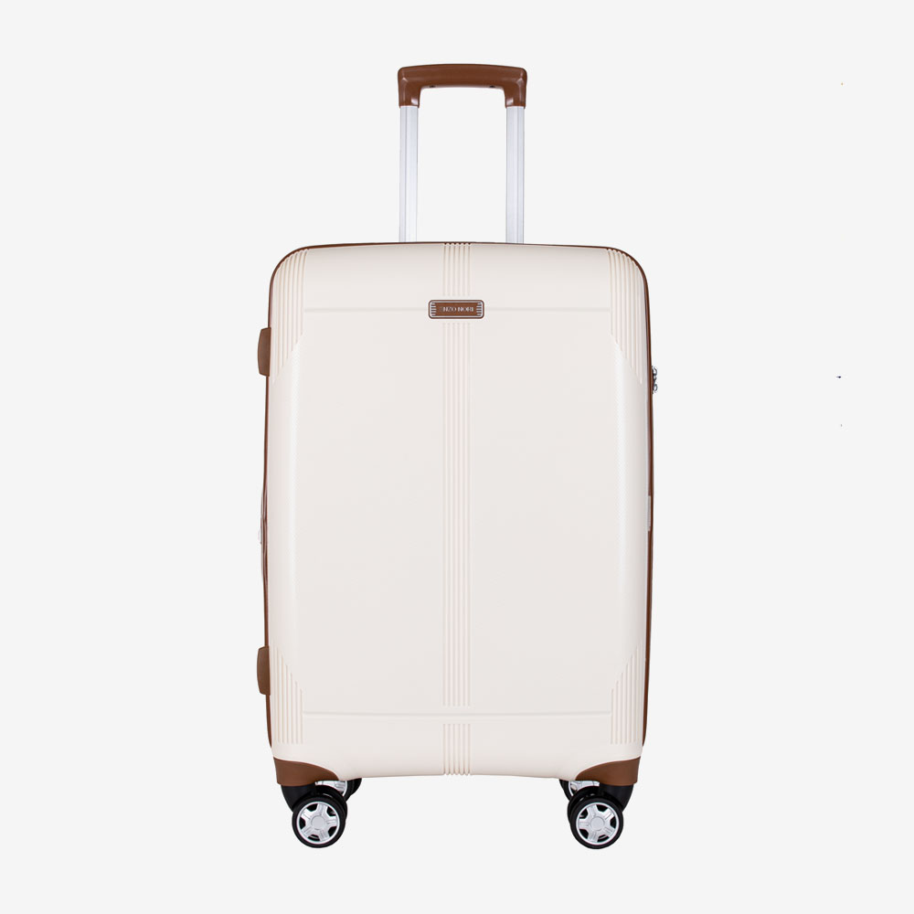 Hard Shell Suitcase ENZO NORI LONDON 68 cm Expandable Polypropylene Beige