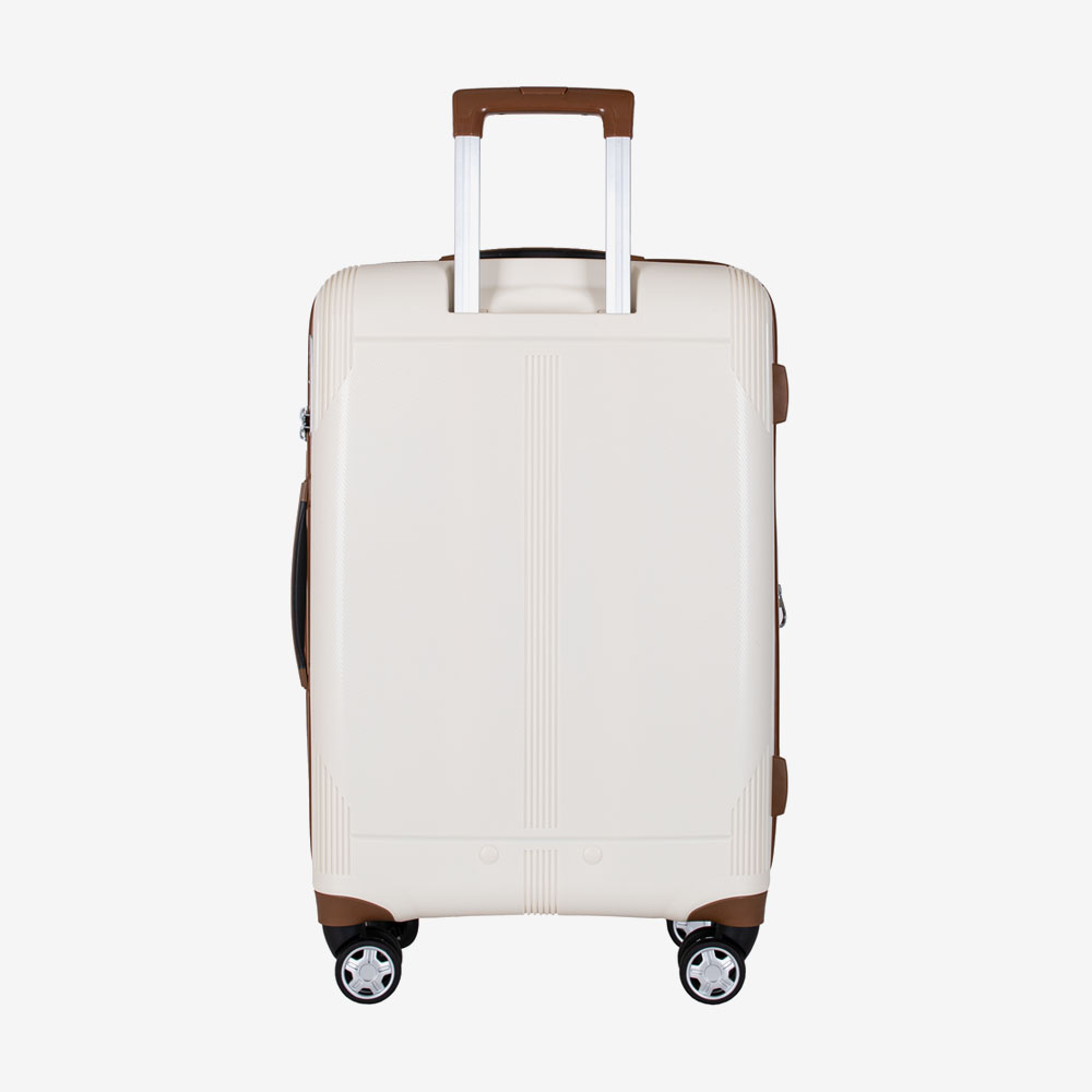 Hard Shell Suitcase ENZO NORI LONDON 68 cm Expandable Polypropylene Beige
