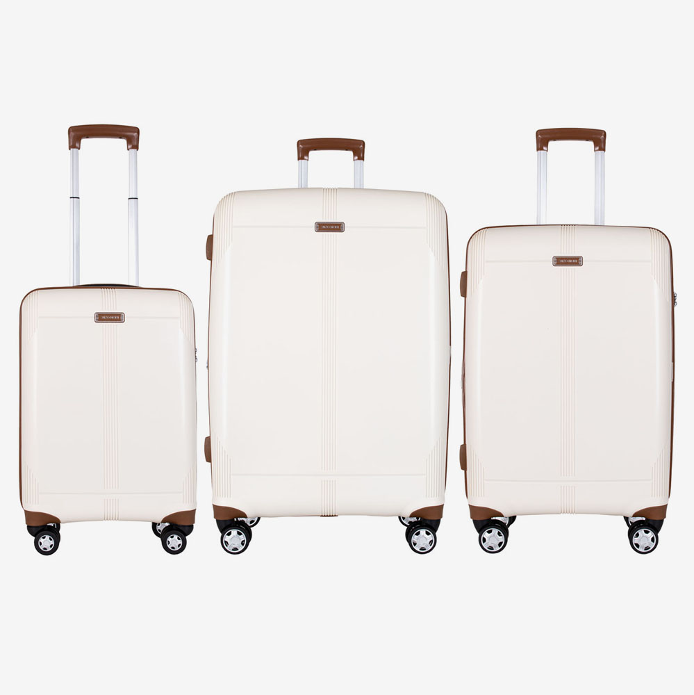 Suitcase set ENZO NORI LONDON Polypropylene Beige