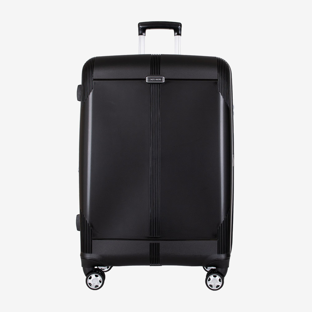 4-Rollen Trolley ENZO NORI LONDON 76 cm Polypropylen Schwarz