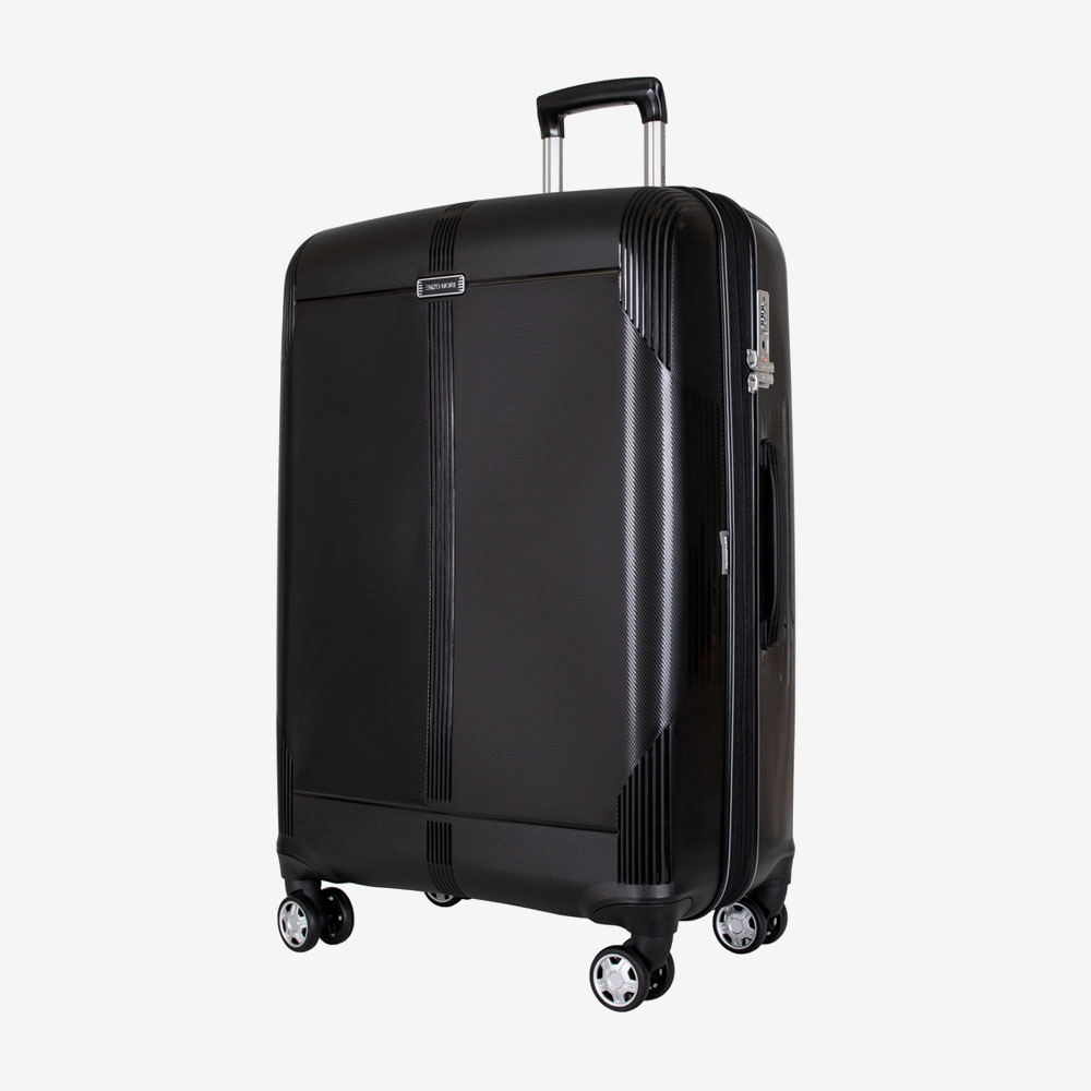 4-Rollen Trolley ENZO NORI LONDON 76 cm Polypropylen Schwarz