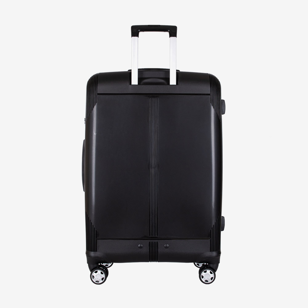 4-Rollen Trolley ENZO NORI LONDON 76 cm Polypropylen Schwarz