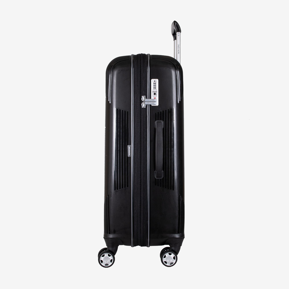 4-Rollen Trolley ENZO NORI LONDON 76 cm Polypropylen Schwarz