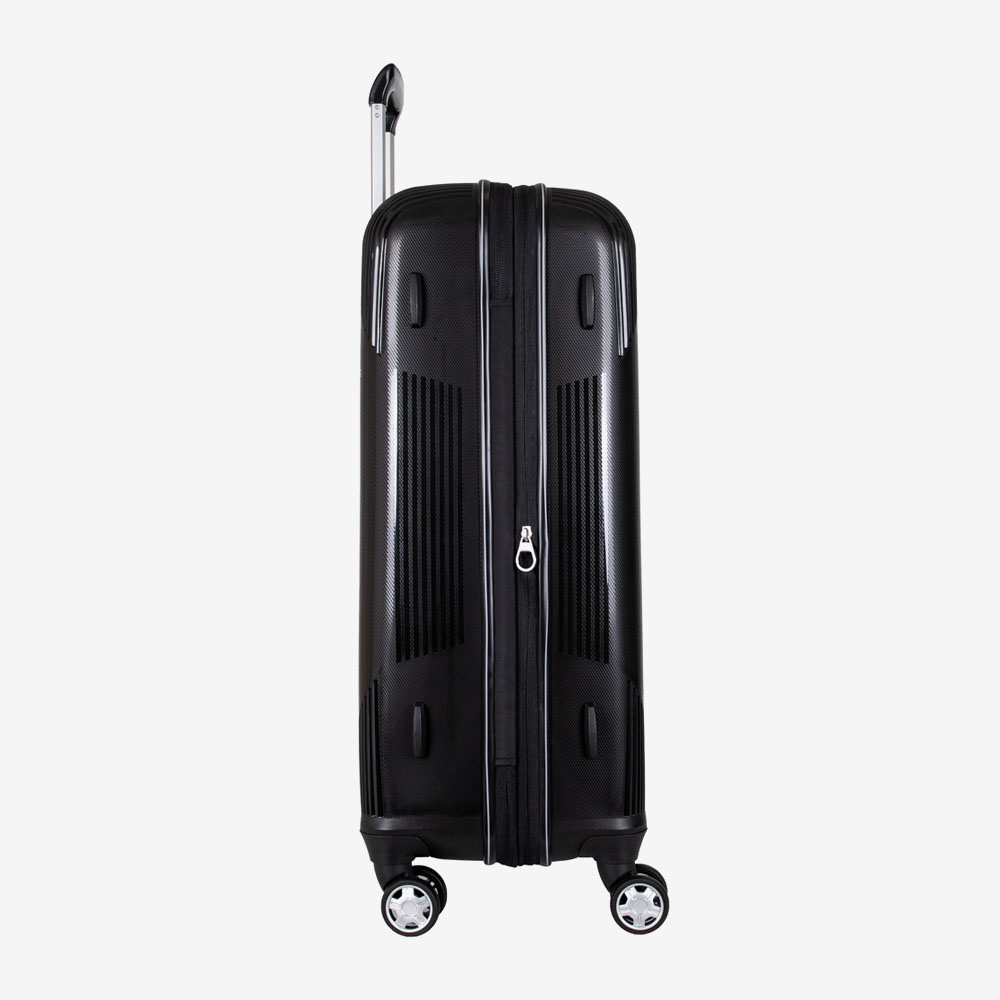 4-Rollen Trolley ENZO NORI LONDON 76 cm Polypropylen Schwarz