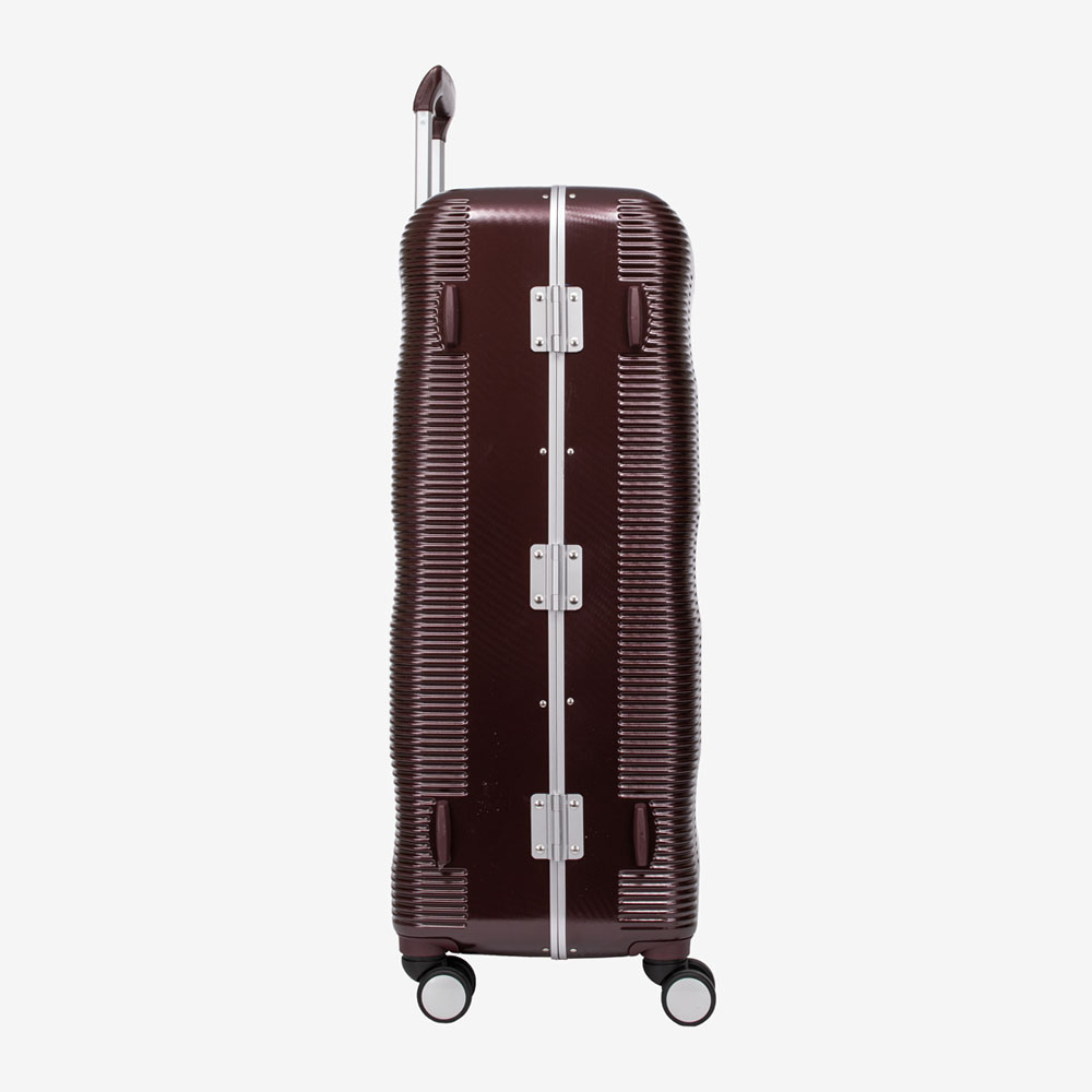 Trolley ENZO NORI PARIS 77 Polycarbonate Aluminium Frame Burgundy