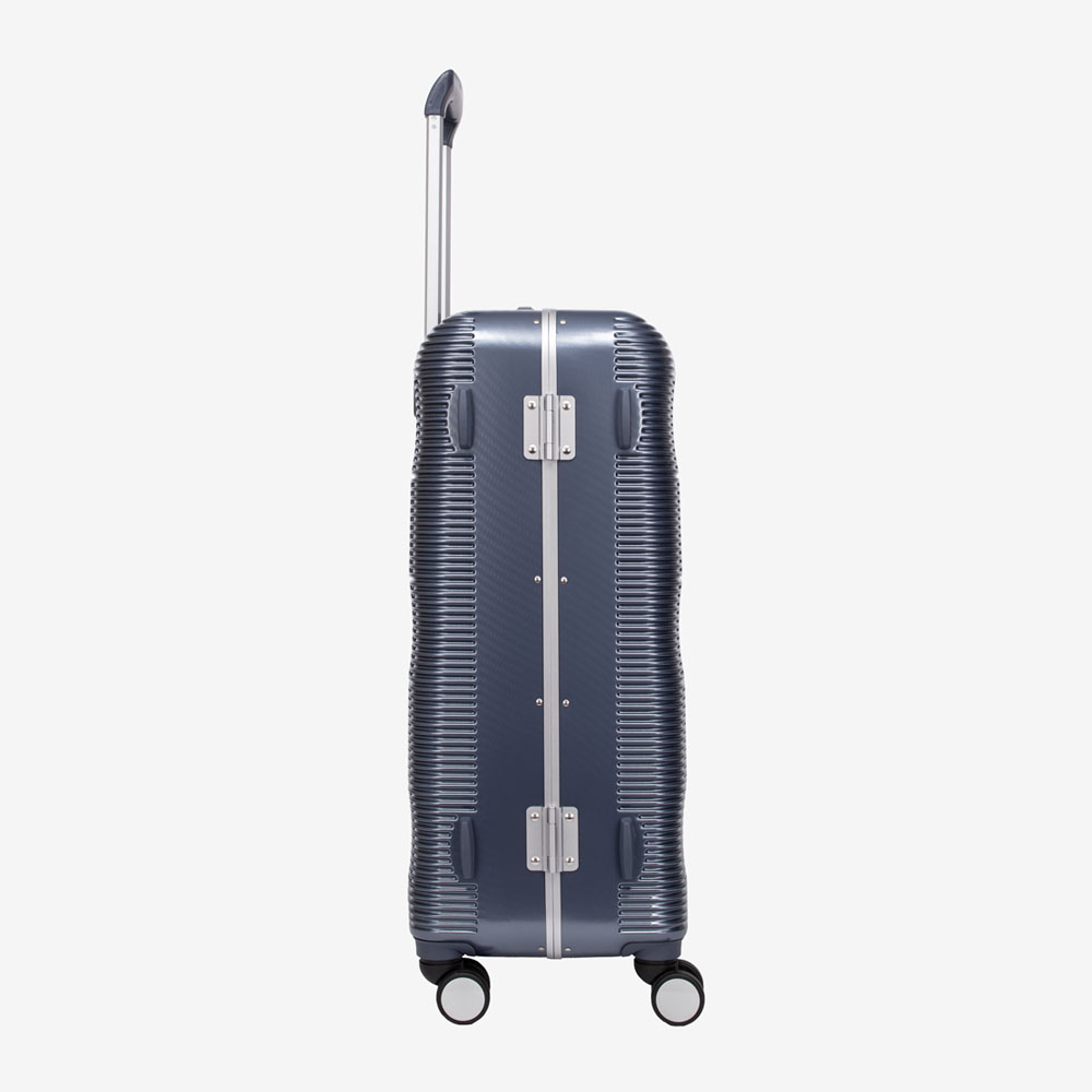 4-Rollen Trolley ENZO NORI PARIS 67 Polycarbonate Aluminium Frame Blau