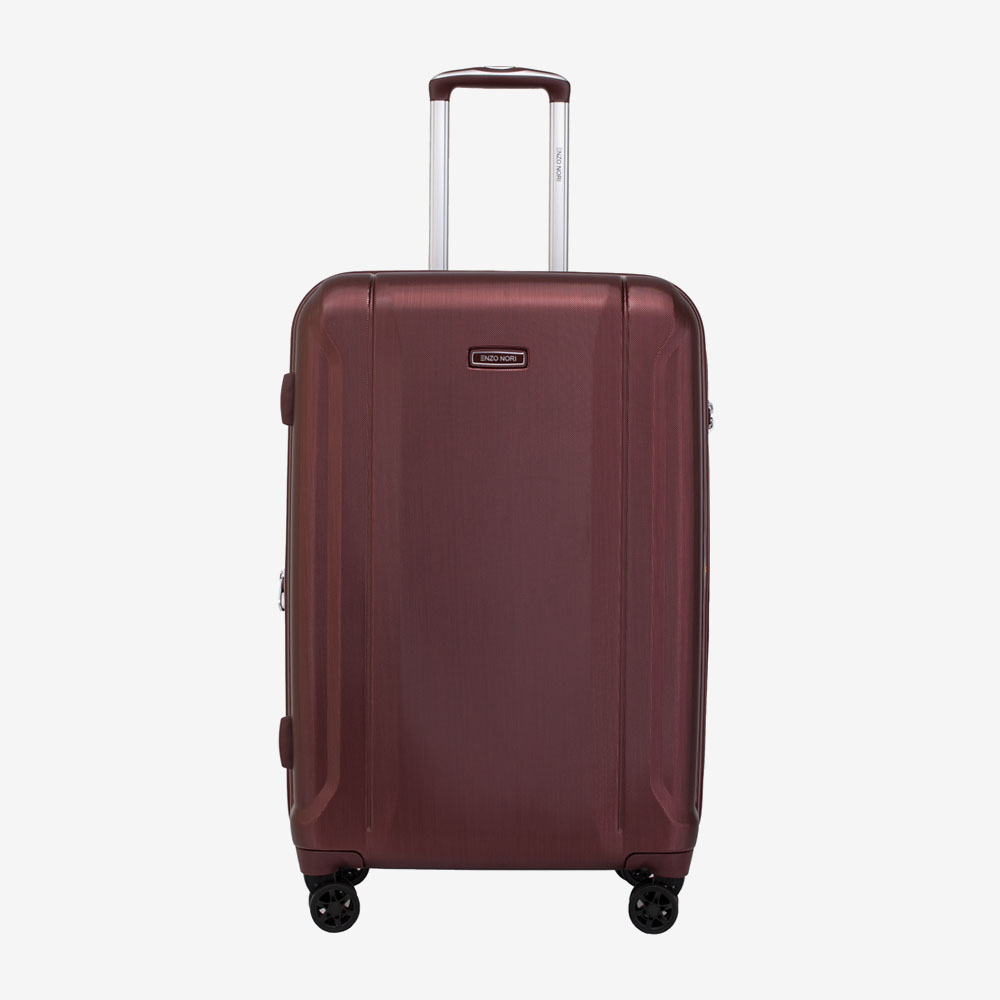 Hartschalekoffer ENZO NORI PRIDE 69 cm Polycarbonat erweiterbar Burgundy